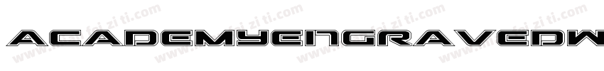 AcademyEngravedW05 Regular字体转换
